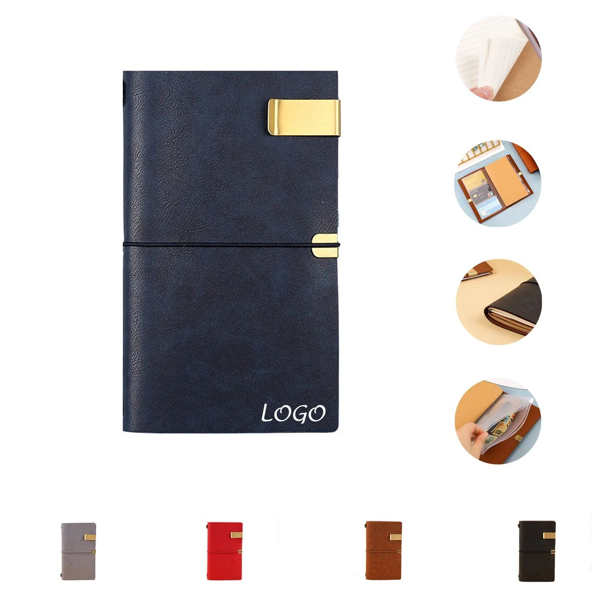 A6 Traveler Journal Notebook with Book Page Clip 1