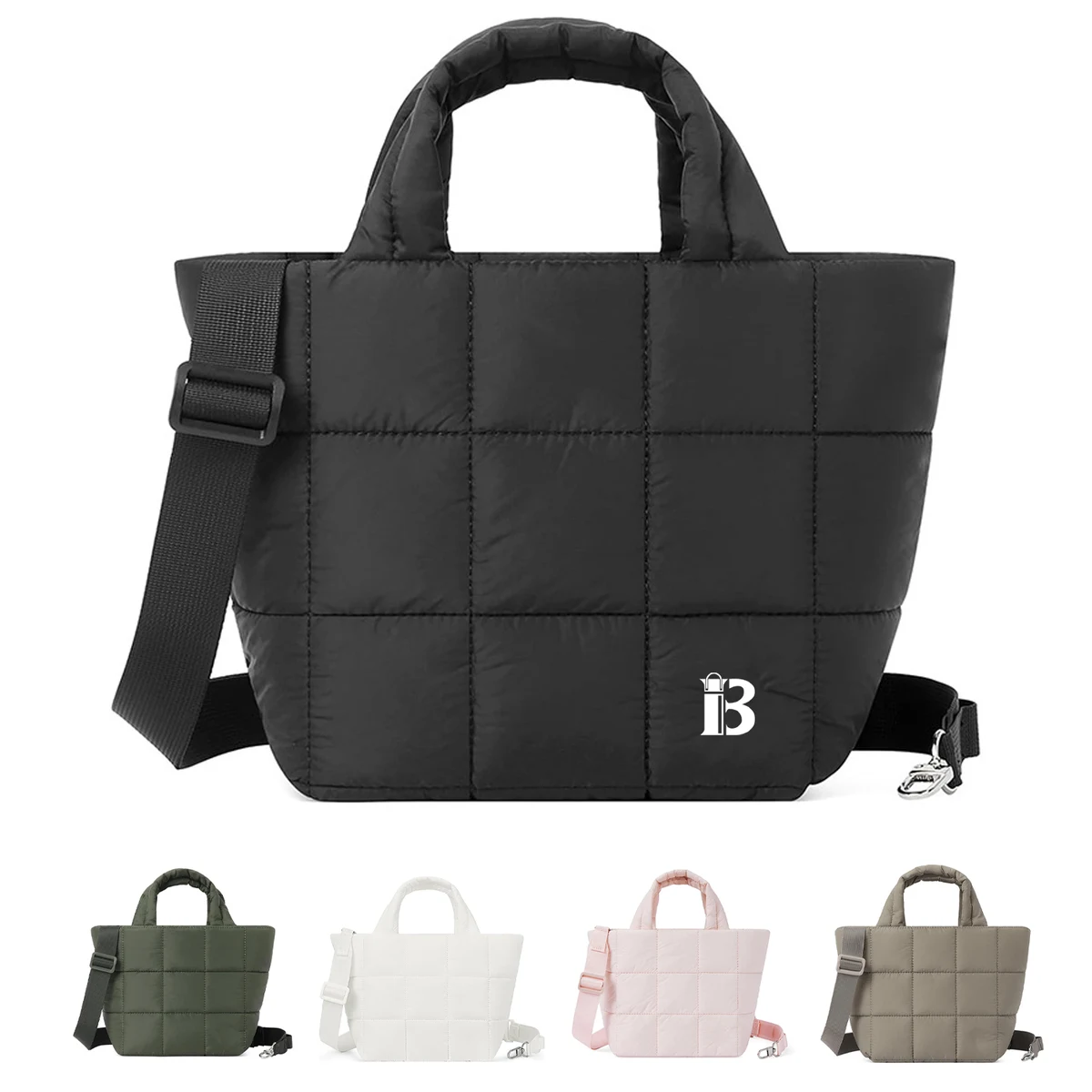 Puffer Tote Bag w/ Adjustable Strap 1