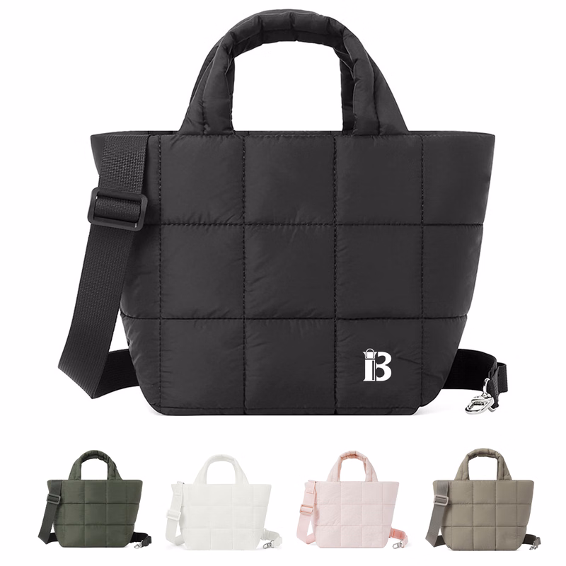 Puffer Tote Bag w/ Adjustable Strap