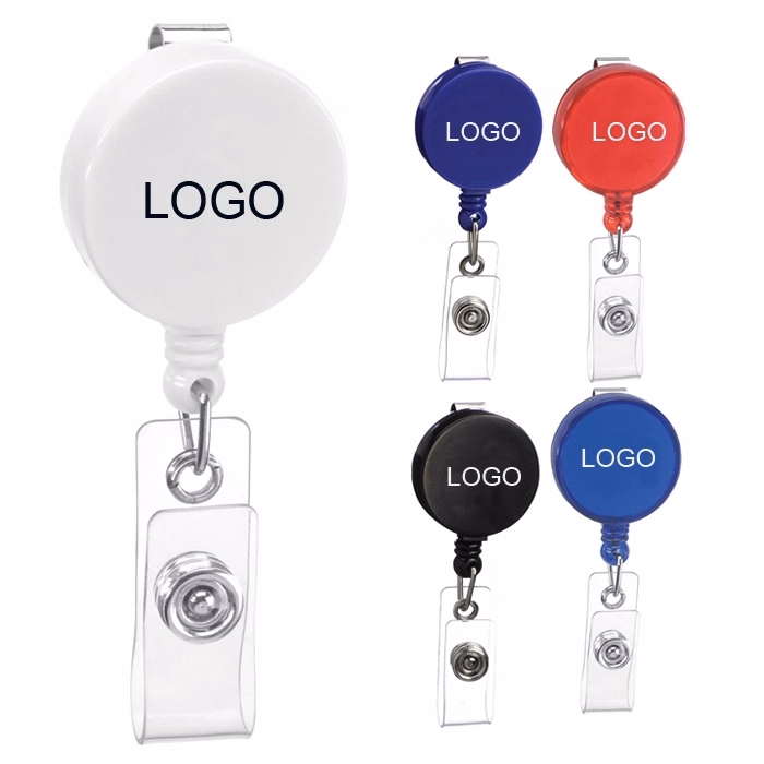 Round Retractable Badge Holder
