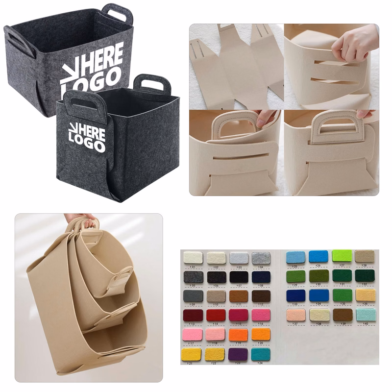 Felt Folding Storage Basket