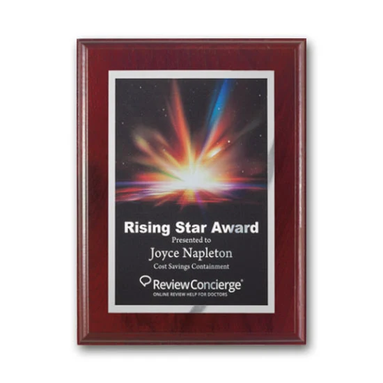 SpectraPrint™ Plaque - Mahogany Silver 1