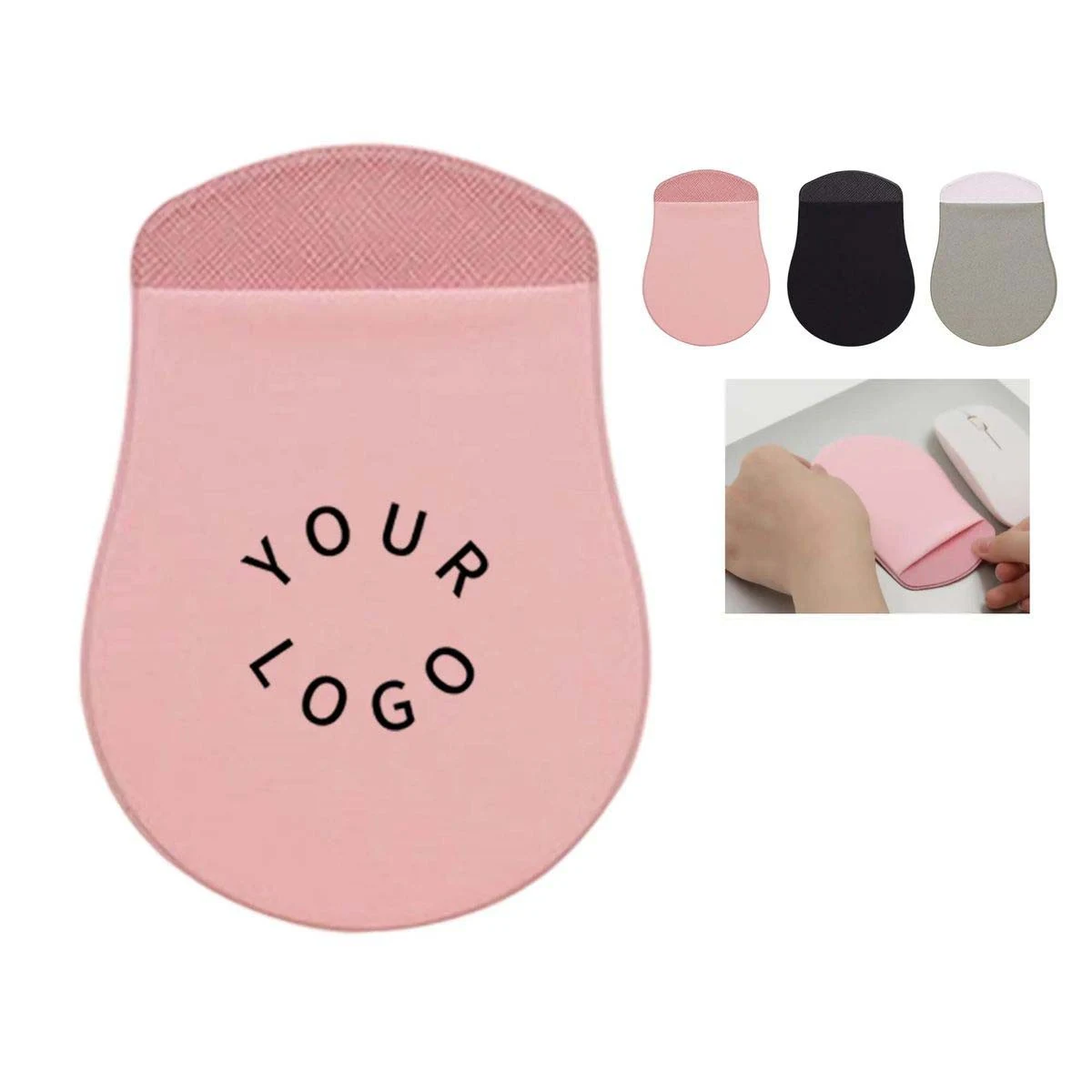 Compact Adhesive Mouse Holder for Travel Use 1