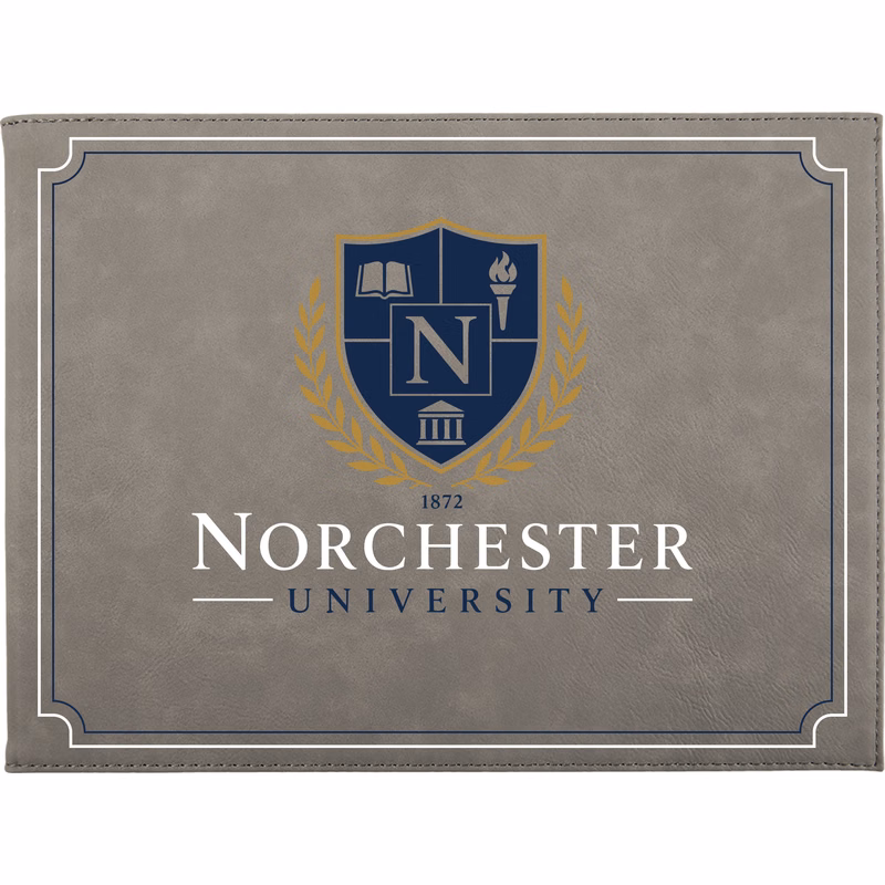 Gray Leatherette Certificate Holder
