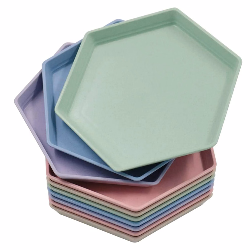 Lightweight Hexagonal Wheat Straw Plate