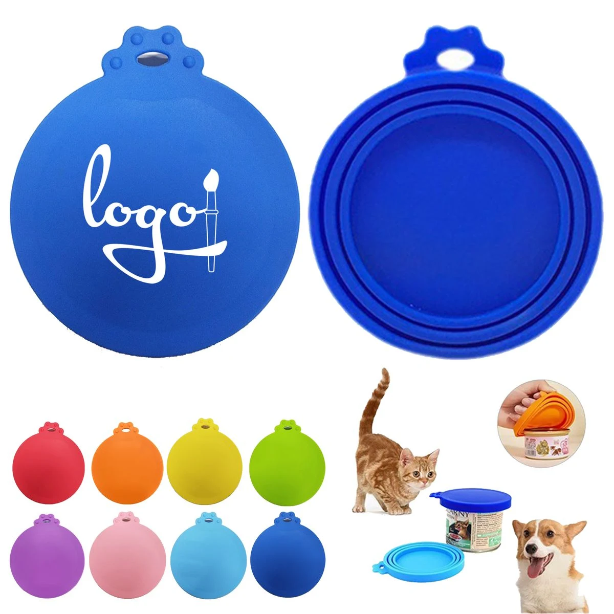 3-in-1 Silicone Pet Food Can Lid 1