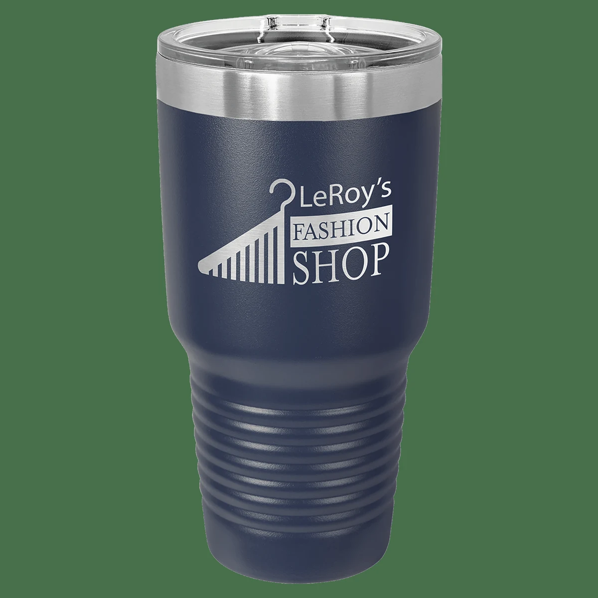 30 oz. Navy Blue Laser Engraved Polar Camel Ringneck Tumblers w/Slider Lid 1