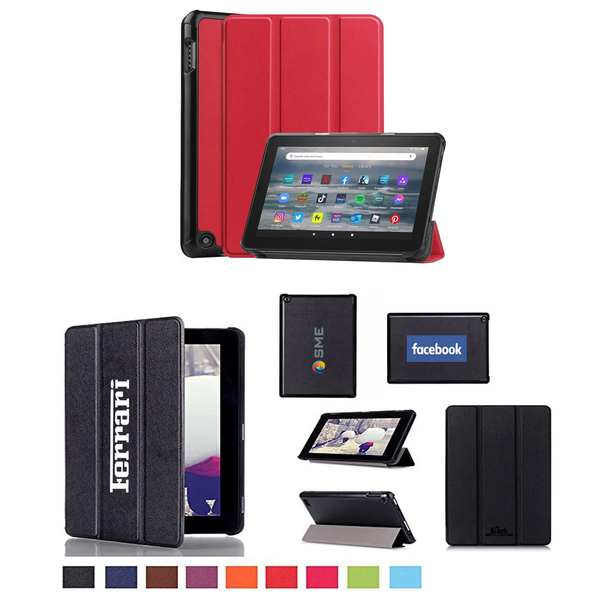 iBank ® Smart Cover Case for Kindle Fire 7 Tablet (12th Generation, 2022) 1