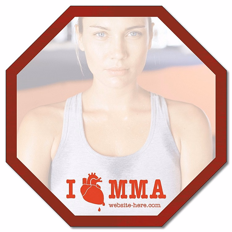 Mini Memo Board Shape - 5x5 Laminated - OCTAGON - 14 pt.