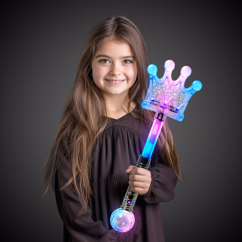 LED Silver Crown Wand