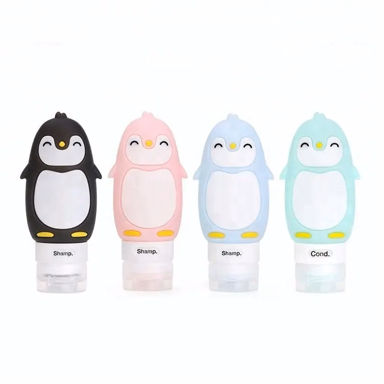 Penguin shaped Shampoo Silicone Squeeze Bottle