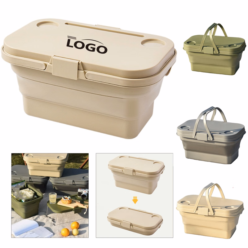 Multifunctional Bucket - Folding Picnic Basket