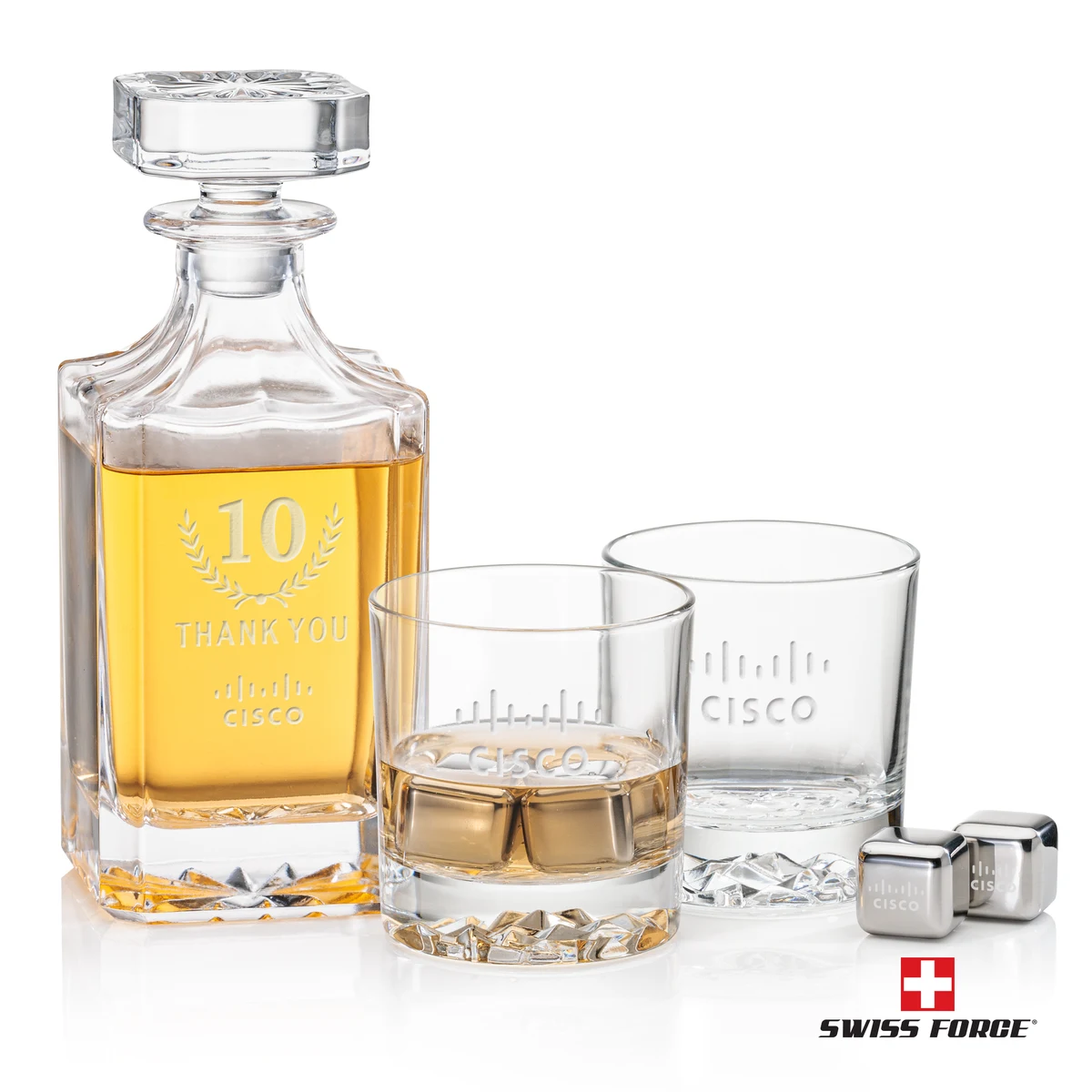 Cassidy Decanter Set & Ice Cubes 1