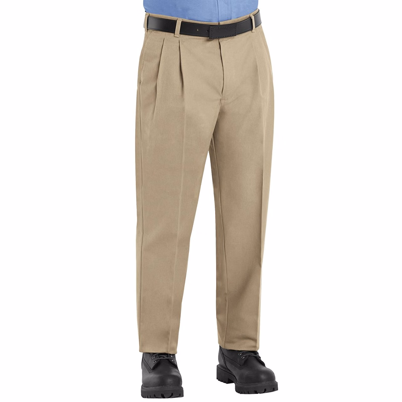Men's Odd-Extended Sizes Pleated Twill Slacks - PT38ODD
