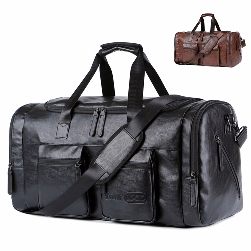 Pu Briefcase Men's Luggage Oversize Travel Duffel Bag