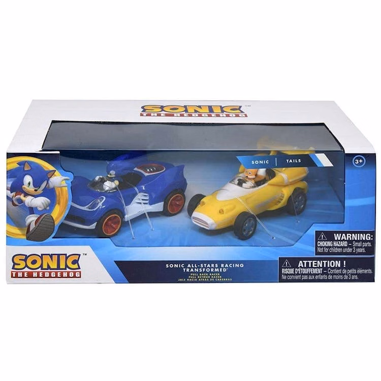 Sonic and Tails Pull Back Cars 2-Pack