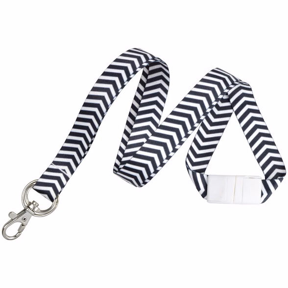 Zig-Zag Breakaway Lanyard (Black)