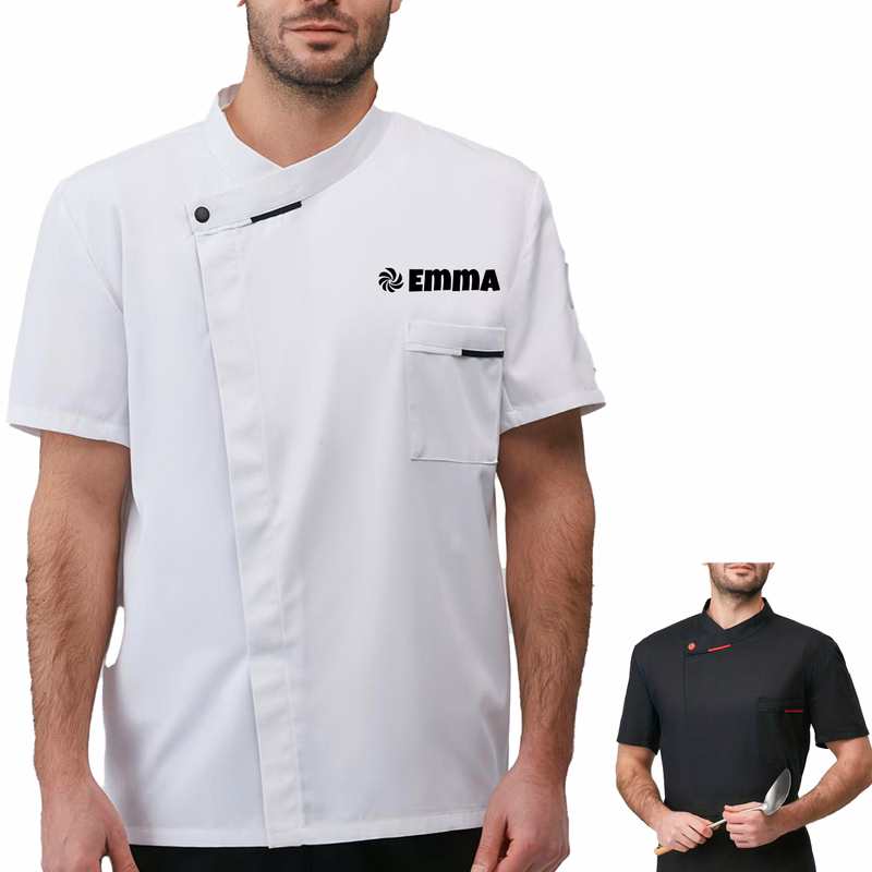 Short Sleeve Breathable Chef Coat