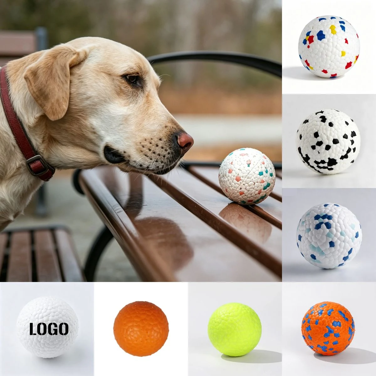 Premium ETPU Popcorn Dog Toy Ball with Bite Resistance 1
