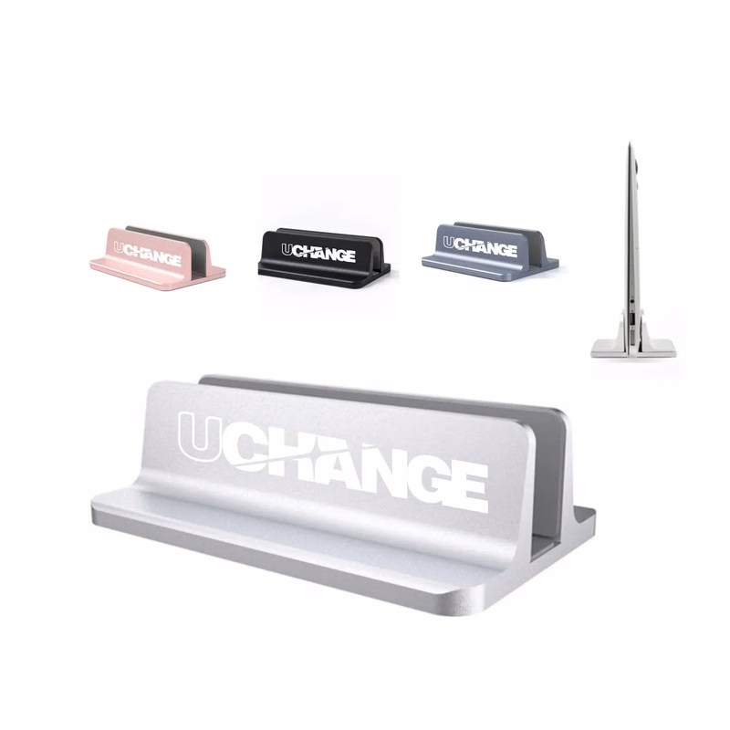Aluminum Vertical Laptop Stand For Space Saving Desk