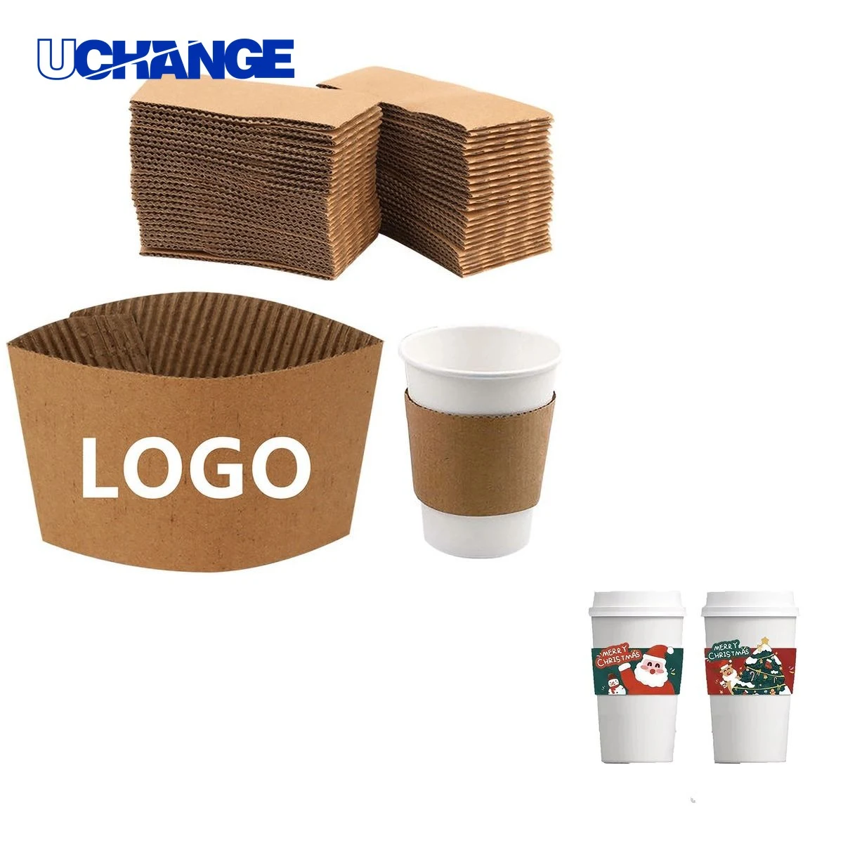 Corrugated Coffee Cup Sleeve Insulator 1