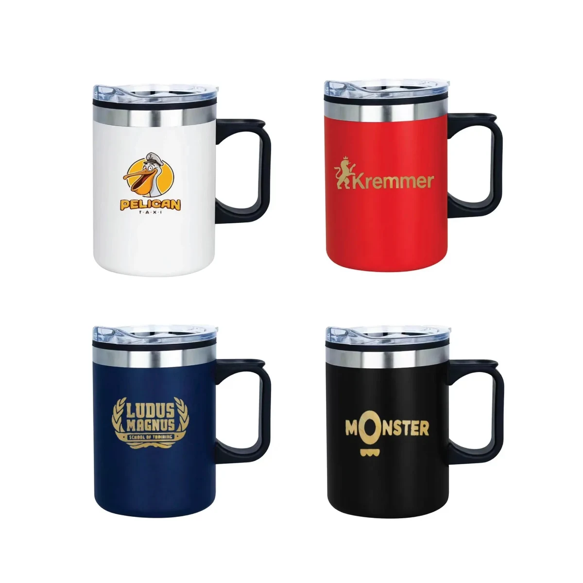 14oz Double Wall Camp Mug w/ Handle 1