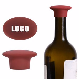 Elegant Oval Panel Silicone Bottle Cap Wine Stopper Cork