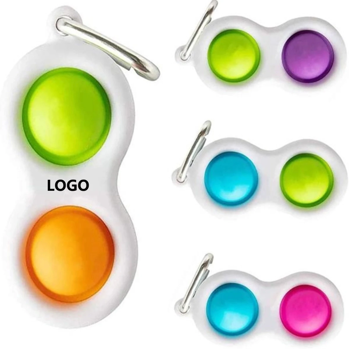 Bubble Popper Fidget Toy Keychain 1