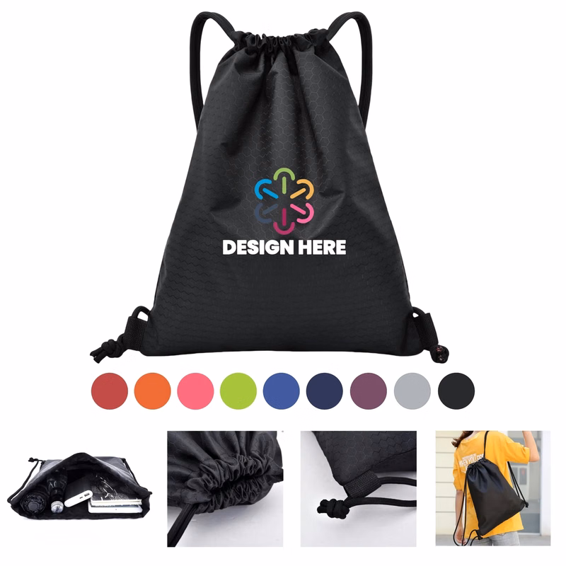 19.7"x16.5" Premium Durable Sports Backpack Drawstring Bag