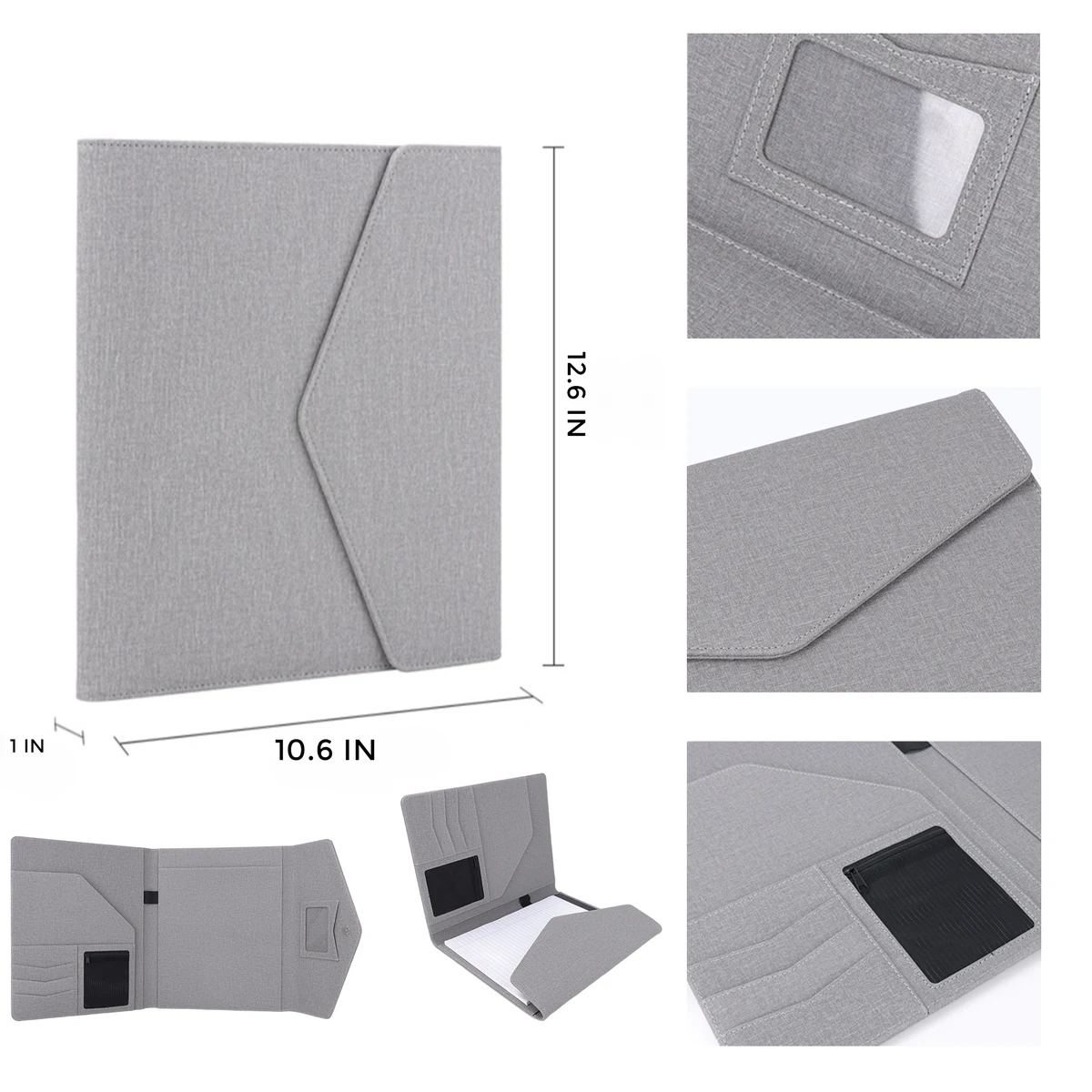 MOQ 10 PCS Spacious Textured Document Bag 1