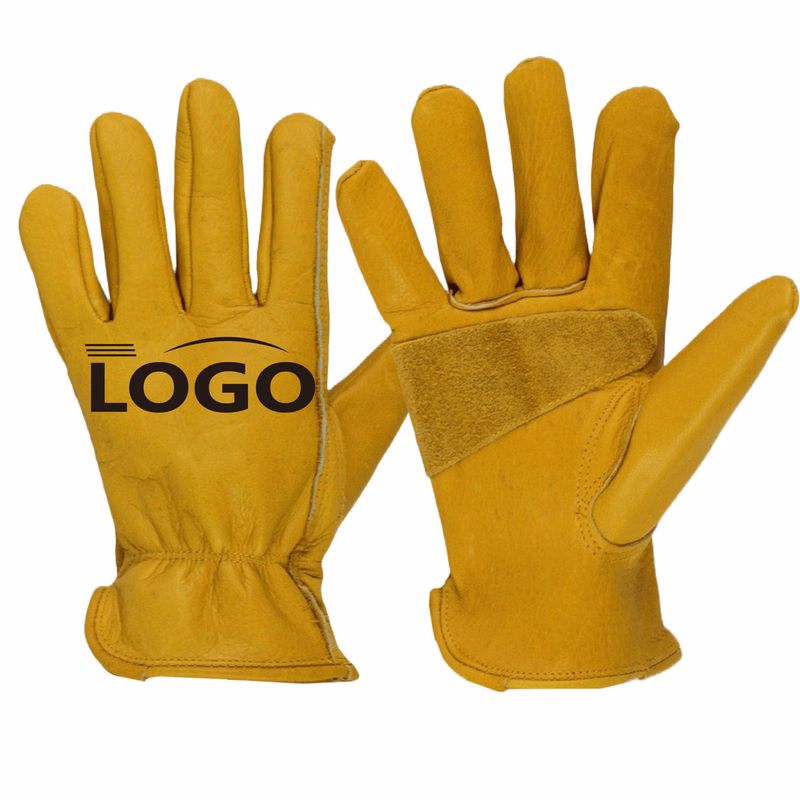 Durable Leather Work Gloves
