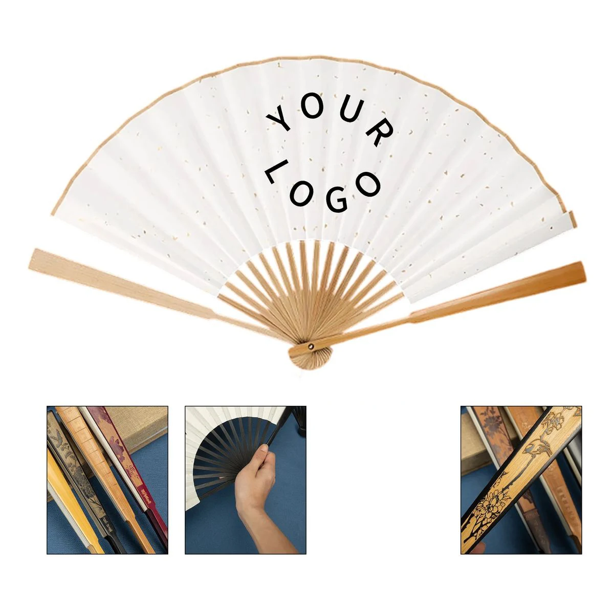 Portable Paper Hand Fan with Classic Design 1