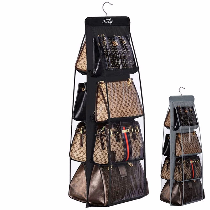 8-Mouth PVC Double-Sided Hanging Storage Organizer