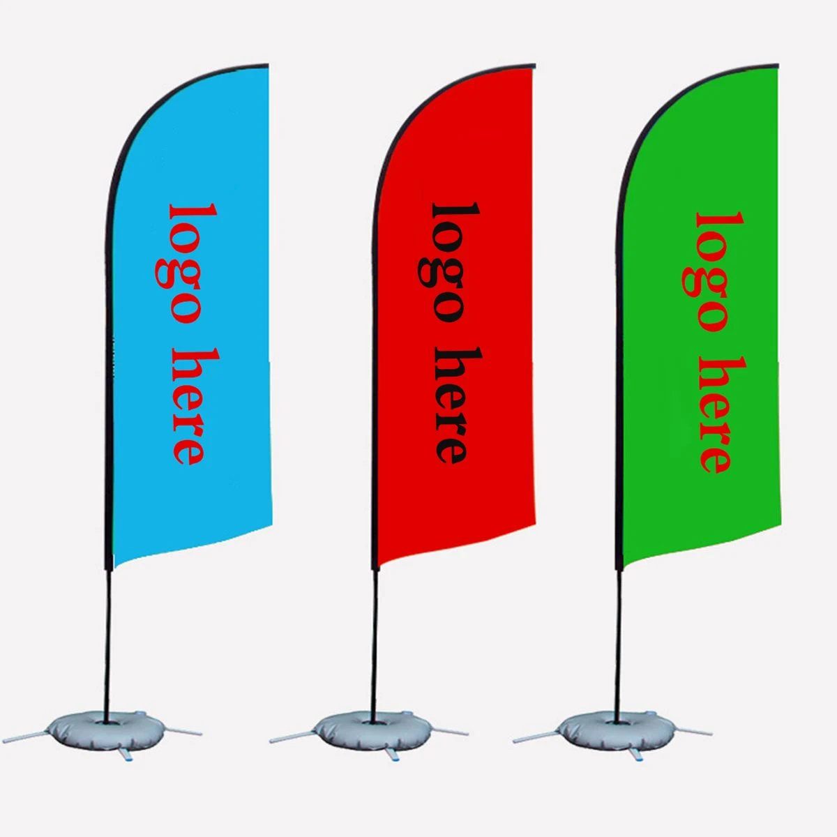 9' Double-Sided Feather Flag Set with Cross Base and Water Bag
1