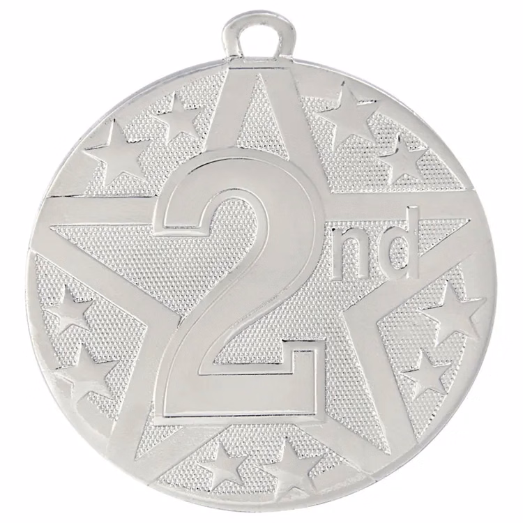 2" Silver Superstar 2nd Place Medal
