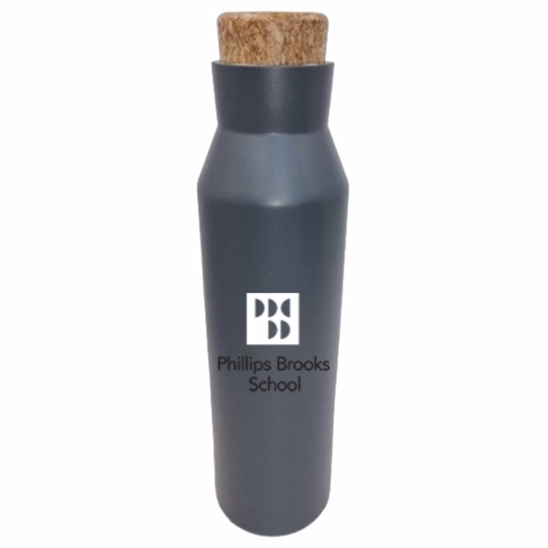 20 oz Traverse Matte Stone Gray Vacuum Insulated Stainless Steel Double Wall Sports Water Bottle wit