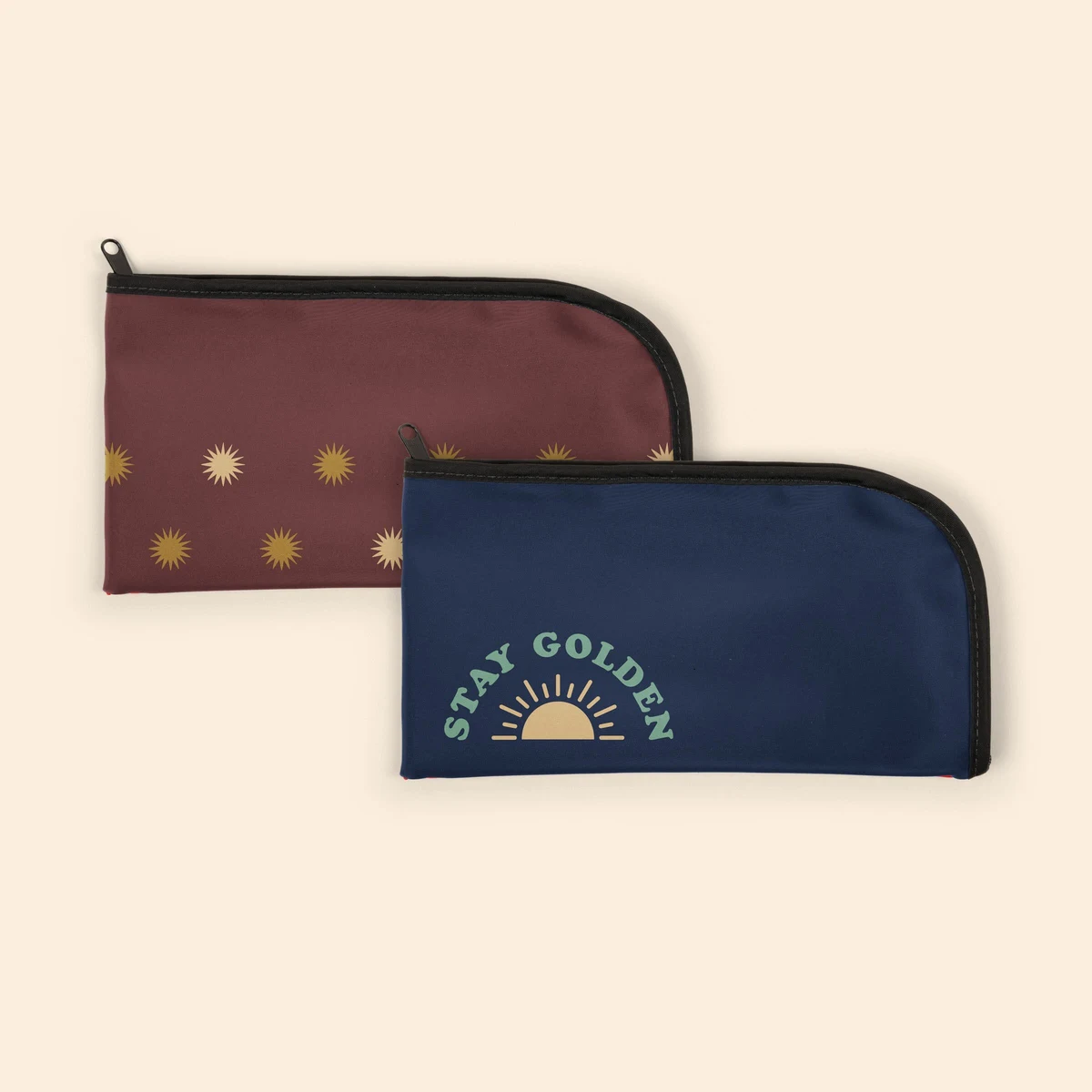 CURVED ZIPPER BAG LN 10.5X5.5 1