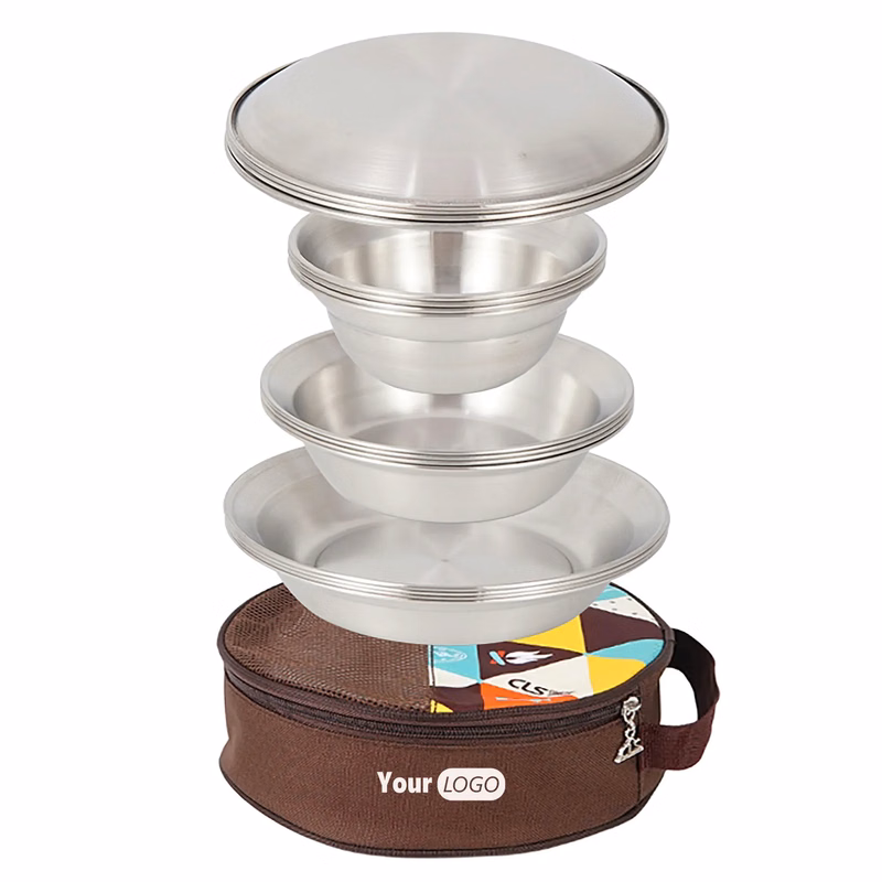 Stainless Steel 16 Piece Set Plate