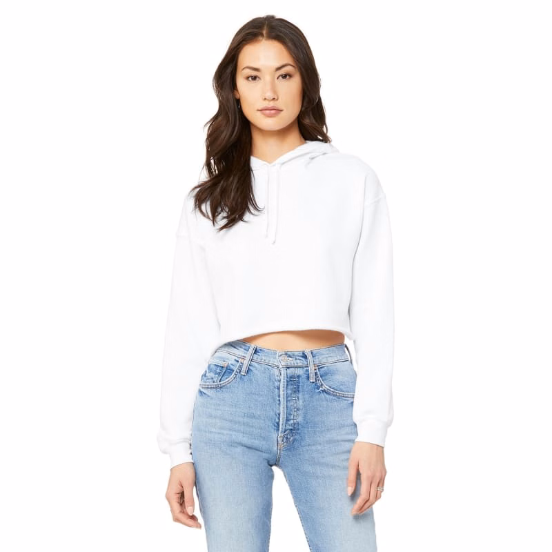 Bella + Canvas Ladies' Cropped Fleece Hoodie