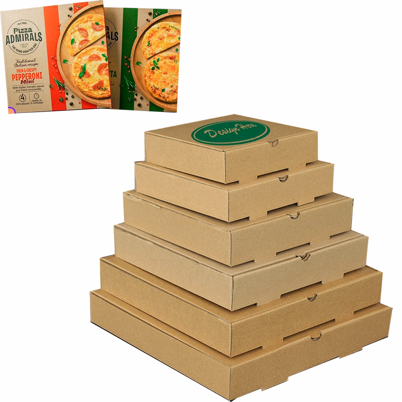 Customizable Pizza Boxes Of Various Sizes