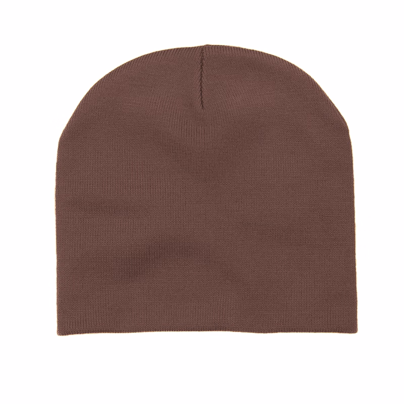 USA-Made No Cuff Embroidered Beanie (5K Stitches)