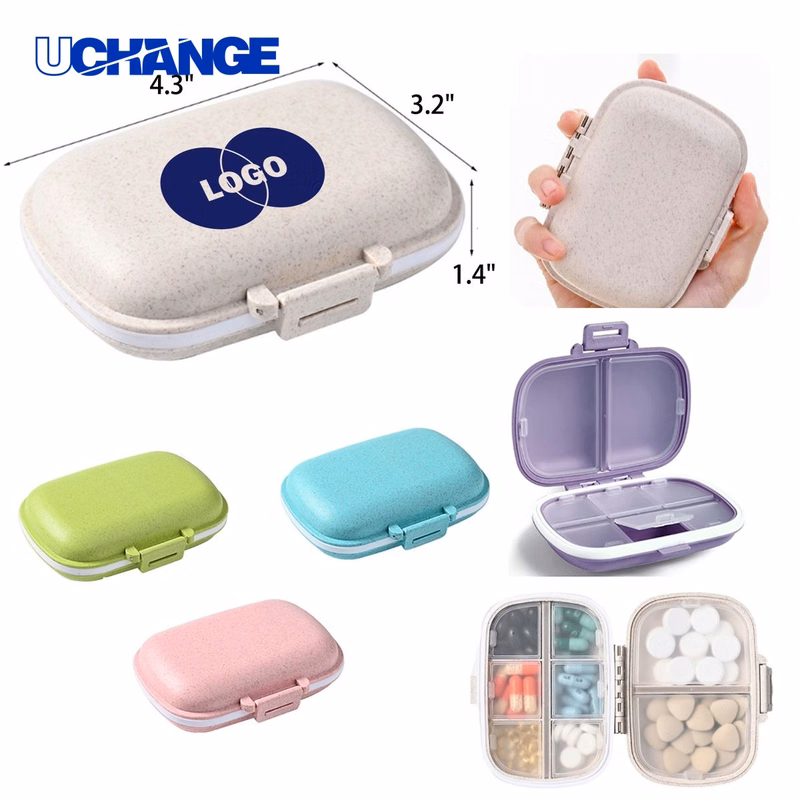 Health Durable 8-Cell Portable Sealed Medicine Box Organizer