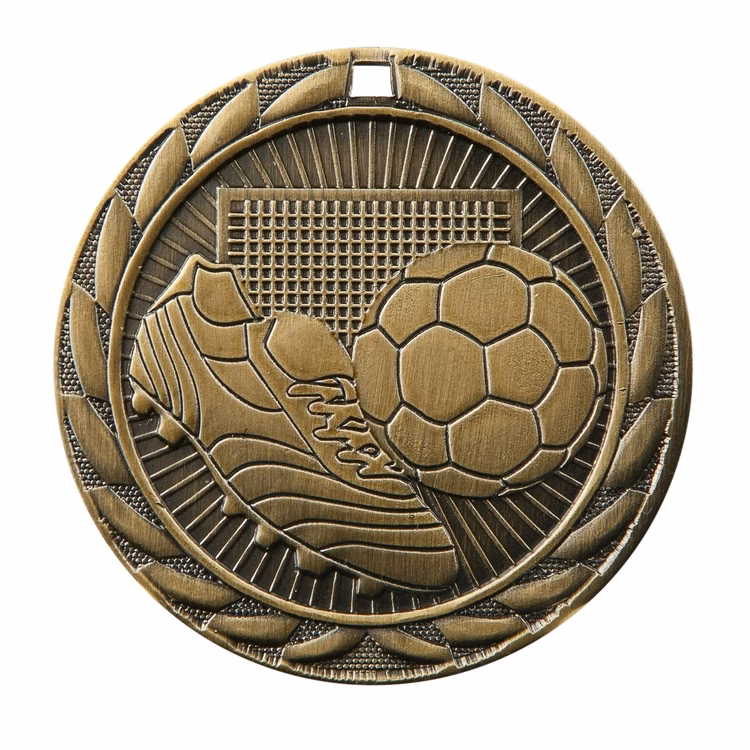 Soccer Fe Iron Medal 2"