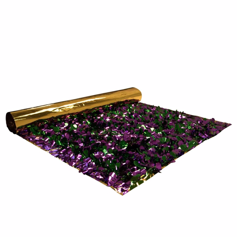 Victory Corps™ Mardi Gras Floral Sheeting (5 Yards)