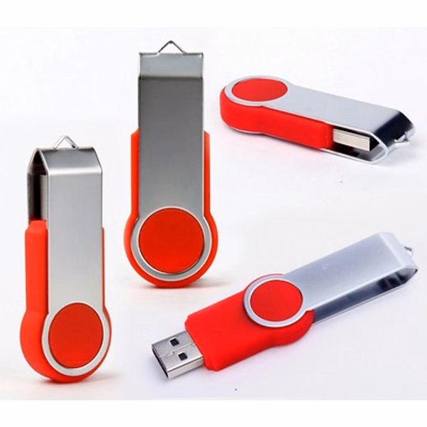16GB Rounded Swivel USB 2.0 Flash Drive