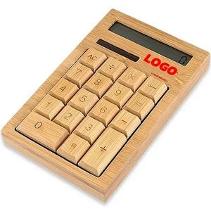 Eco-Friendly Bamboo Solar Calculator 1