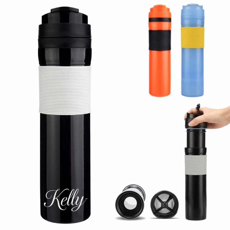 12oz Portable French Press Coffee Maker Bottle