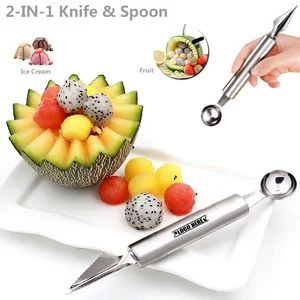 Salad Spoon With Carve Knife 1