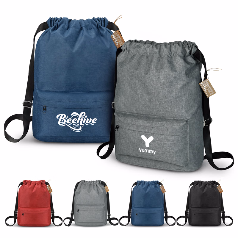 EcoVenture RPET Drawstring Backpack