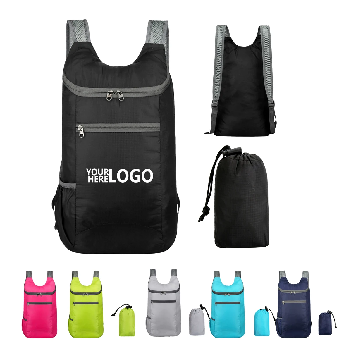Outdoor Portable Foldable Polyester Backpack 1